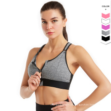 Ejercicio de uso de gimnasio Sport sujetador elástico Stretchy Back Sport sujetador de alto impacto Fitness Fitness Women Yoga Bra.